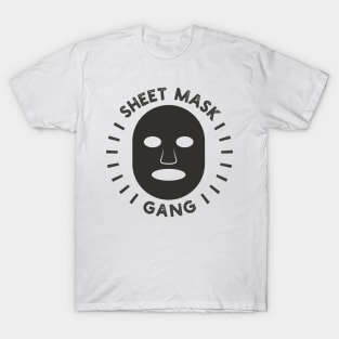 Sheet Mask Gang Design T-Shirt